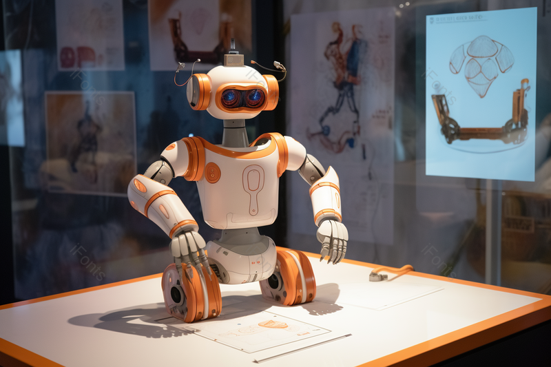 人工智能产物绘画机器人展示展览,高清,摄影图,摄影图片,图片大全,摄影图免费下载